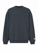 GARMENT WASH CREW SWEATSHIRT