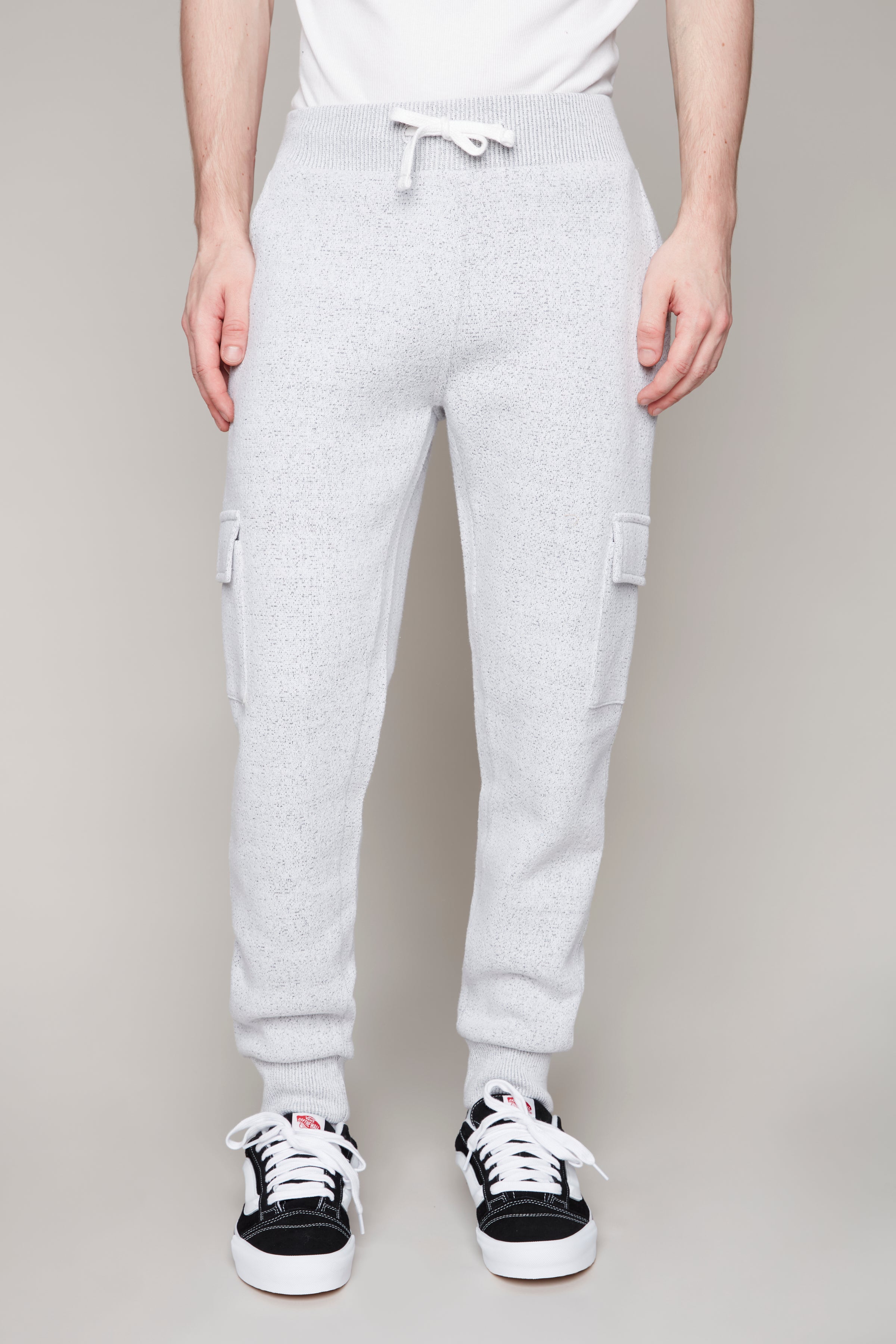 【U LAN】Toto Fleece String Cargo Pants Mens Pants Drawstring Sport Trousers Men's Heavyweight