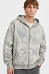 PAINT SPLATTER ZIP HOODIE
